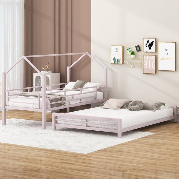 slide 2 of 16, Contemporary Twin over Full Bunk Bed