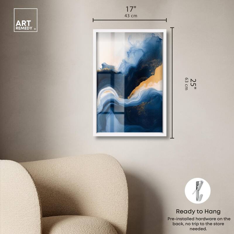 Blue Deep III Shadowbox by Art Remedy