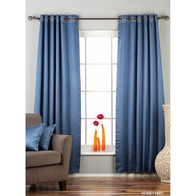 Blue Ring / Grommet Top blackout Curtain / Drape / Panel - Piece
