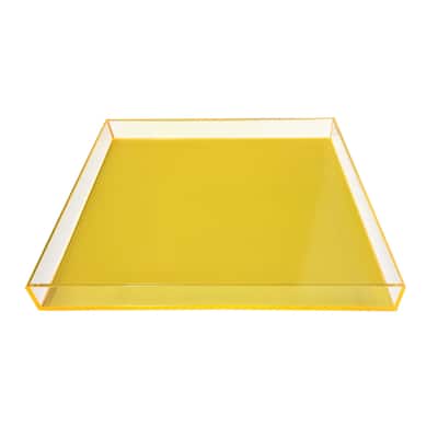 Large Neon Yellow Tray - Neon Yellow - 21x18x1.75