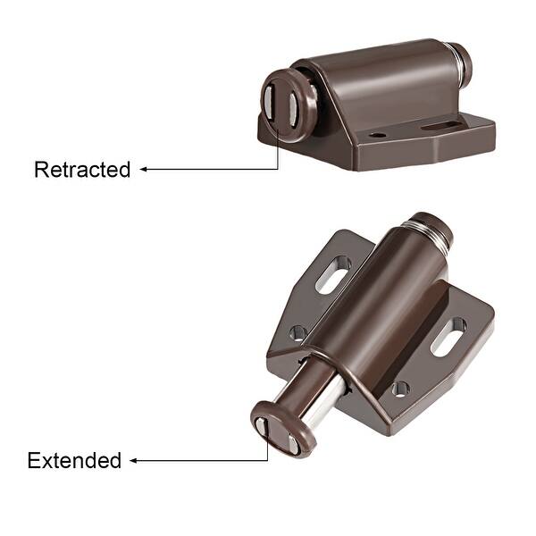 Shutter Closures Magnetic Touch Catch Latch Closures Nylon Brown for Cabinet Door ...