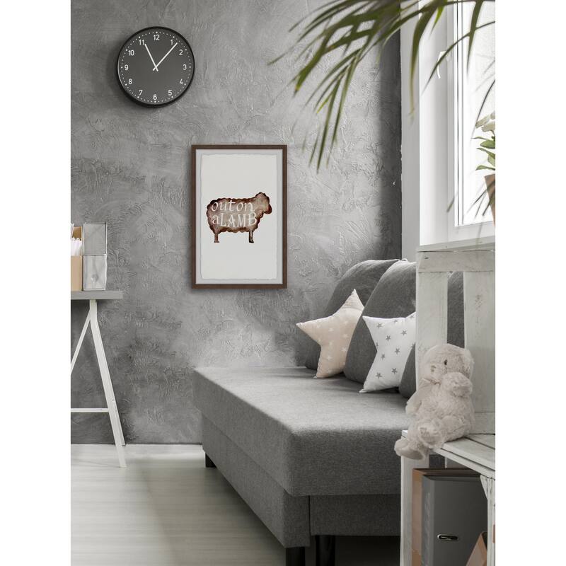 Punny Animal IV Framed Wall Art, Elegant Home Touch - Sophisticated Artwork for Refined Décor