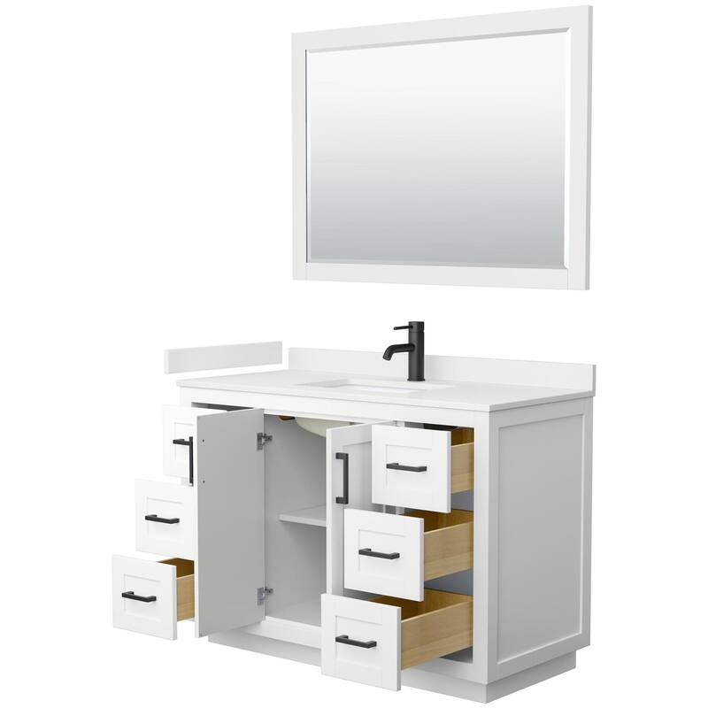 Wyndham Collection WCF292948S-QTZ-UNSM46 Miranda 48" Free Standing