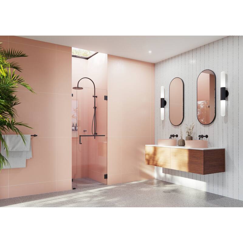 Glass Warehouse TBWH-35 Umbra 78" High x 35" Wide Hinged Frameless