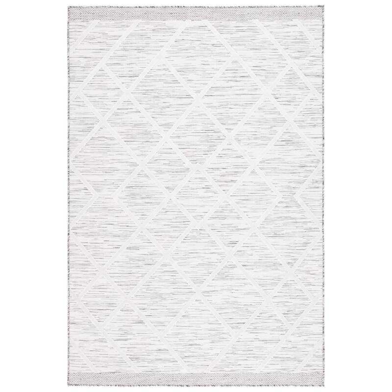SAFAVIEH Cabana Nilay Trellis Waterproof Patio Backyard Rug - 8' x 10' - Ivory/Grey