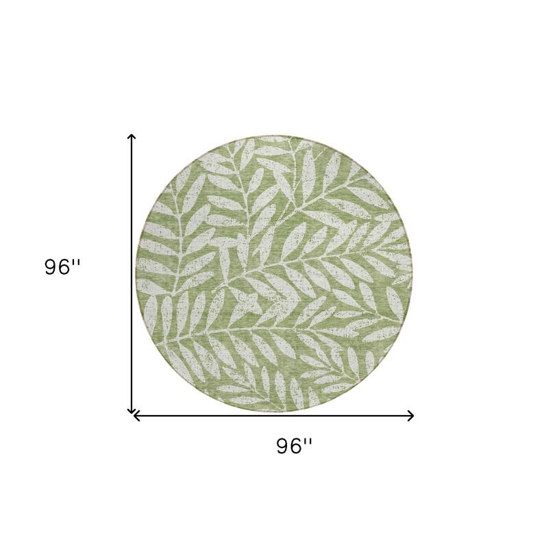 HomeRoots Floral Transitional Rectangle Outdoor Rug