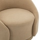 preview thumbnail 33 of 39, Velvet Boucle Upholstered Accent Chairs Swivel Barrel Chair (Set of 2)