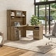 preview thumbnail 24 of 81, Cabot 60W L-Shaped Desk with Hutch and Storage by Bush Furniture Reclaimed Pine