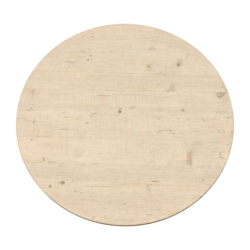 39" Pedestal Round Table Weathered Natural