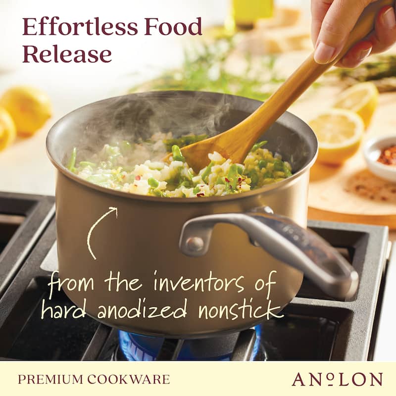 Anolon Ascend Hard Anodized Nonstick Saucepan with Lid
