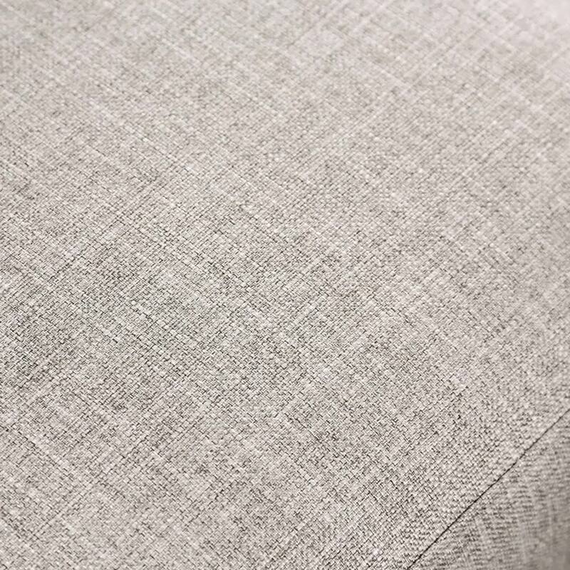 Kevin Sectional Sofa, Left Chaise, Gray Chenille, 98 Inch, Metal Legs