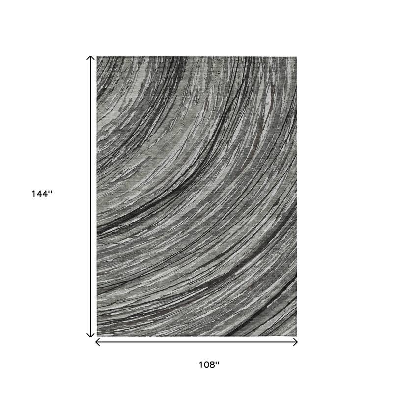 HomeRoots Abstract Transitional Rectangle Outdoor Rug