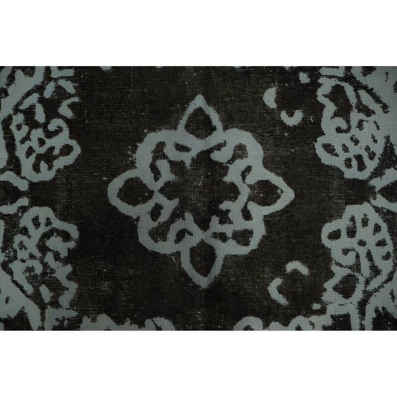 Hand Knotted Oriental 100% Wool Carpet Traditional Floral Greys & Charcoal Tabriz Area Rug - 12' 5'' X 9' 4''