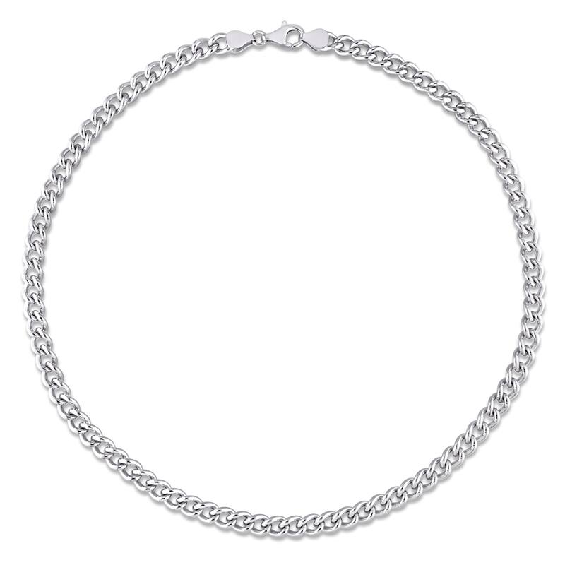 Miadora Sterling Silver Curb Link Necklace