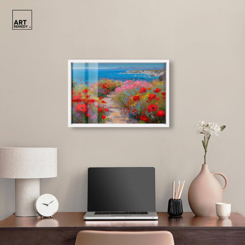 Ocean View Bloom I Shadowbox by Art Remedy