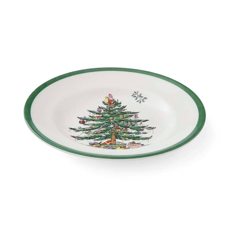 Spode Set of 4 Christmas Tree Plates