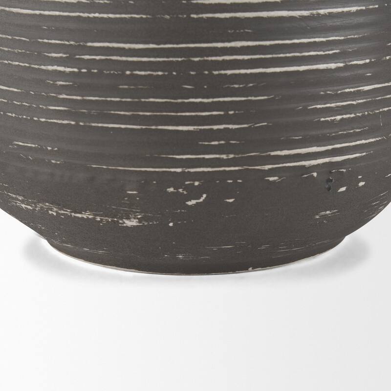 Toru White w/ Grey Medium Vase