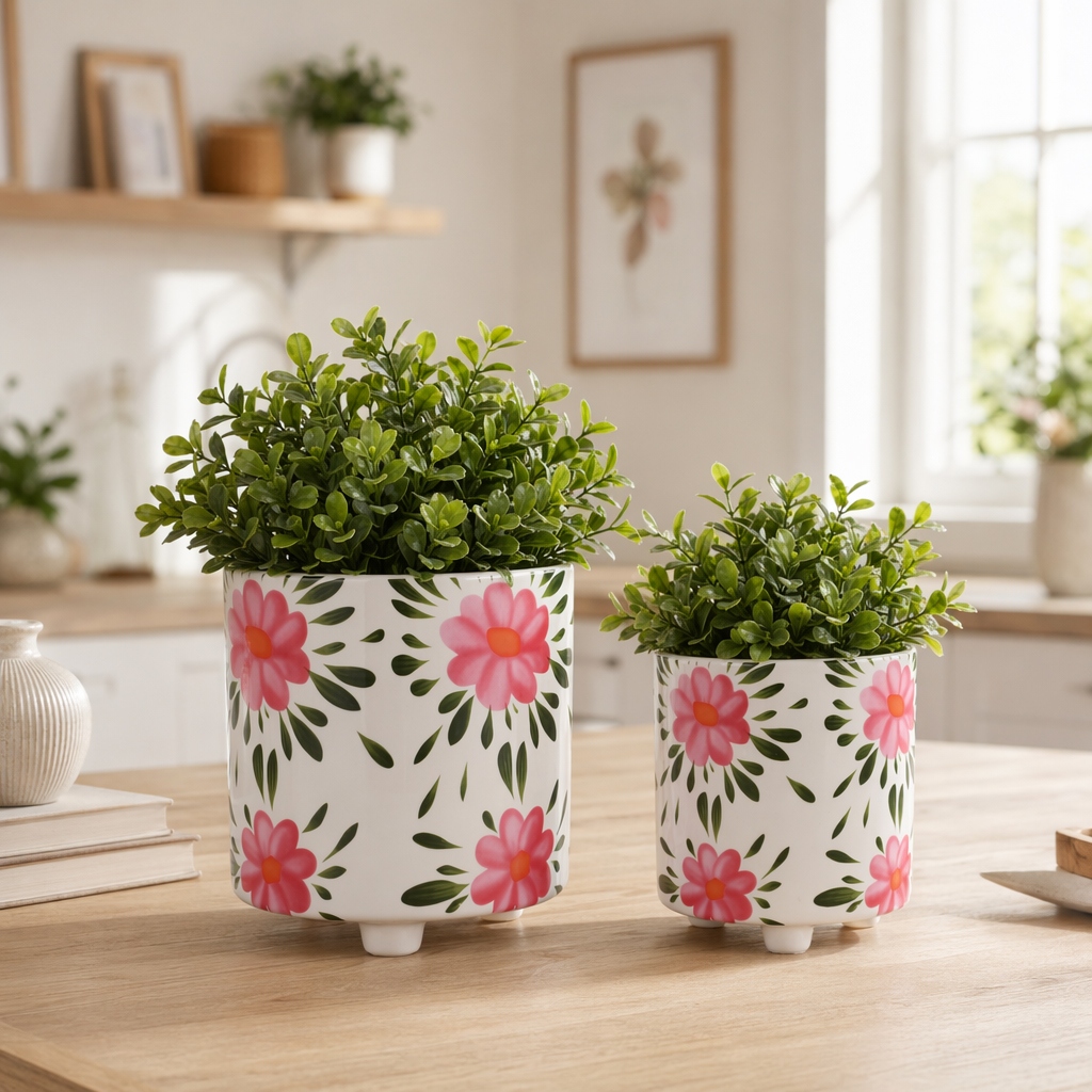 design flower pot 1〜6 植木鉢 まとめ売り Plant-Pot-Set-of-2---Pink-