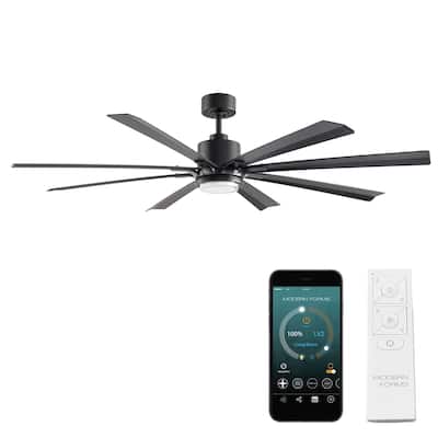 Size Matters Indoor or Outdoor 8-Blade 65in Smart Ceiling Fan - 65