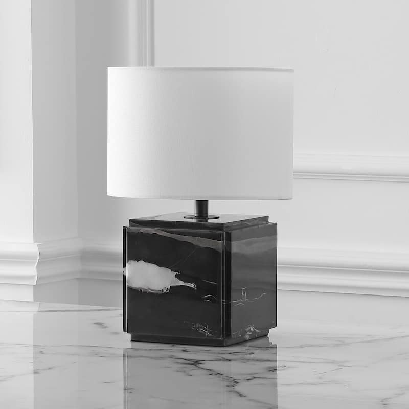 SAFAVIEH Couture Zahra Marble Table Lamp - 10"W x 10"D x 15"H
