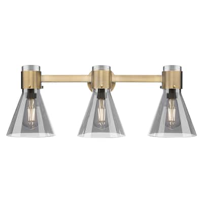 Innovations Lighting 464-3W-G464C-7SM Lawton Cone 3 Light 24" Wide