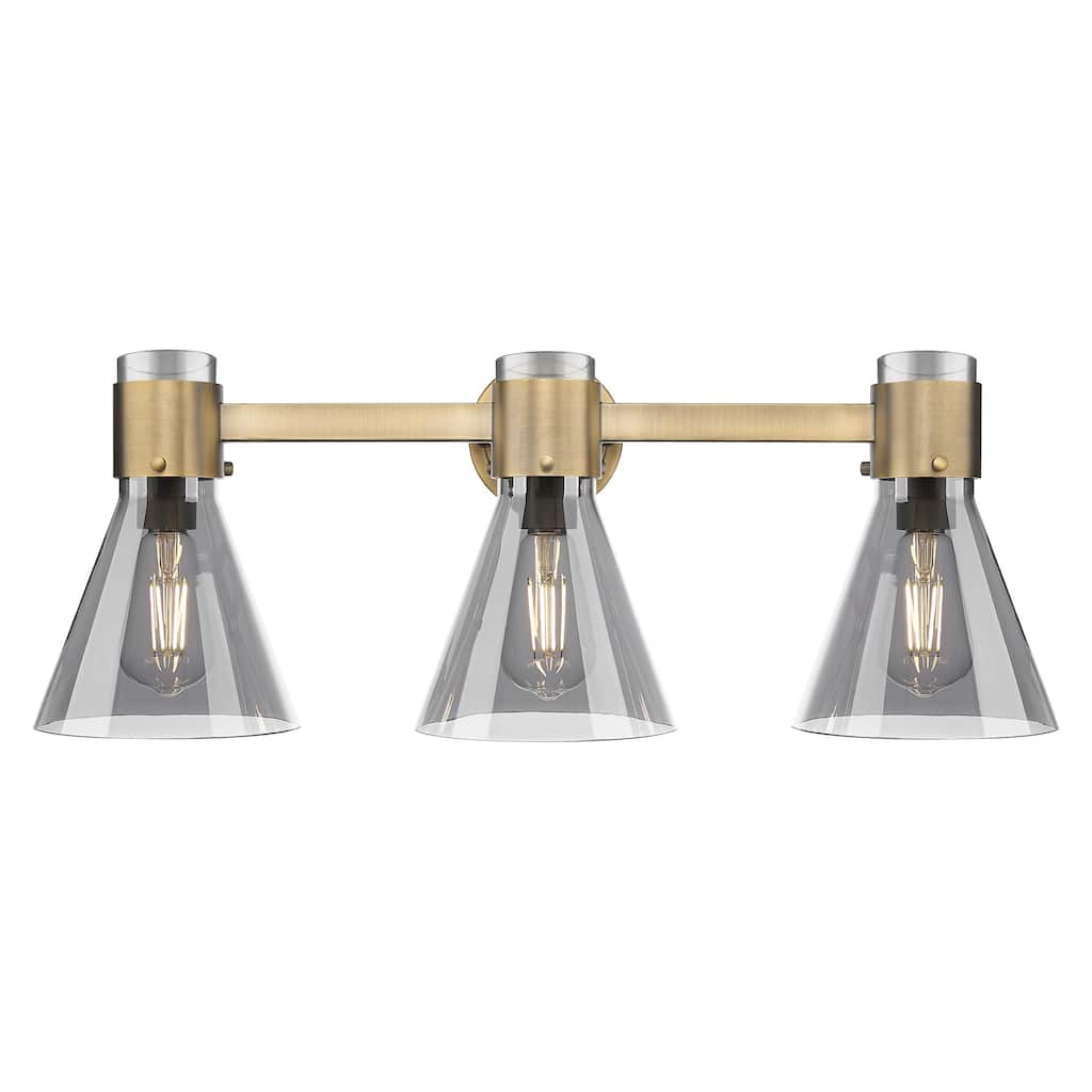 Innovations Lighting 464-3W-G464C-7SM Lawton Cone 3 Light 24" Wide
