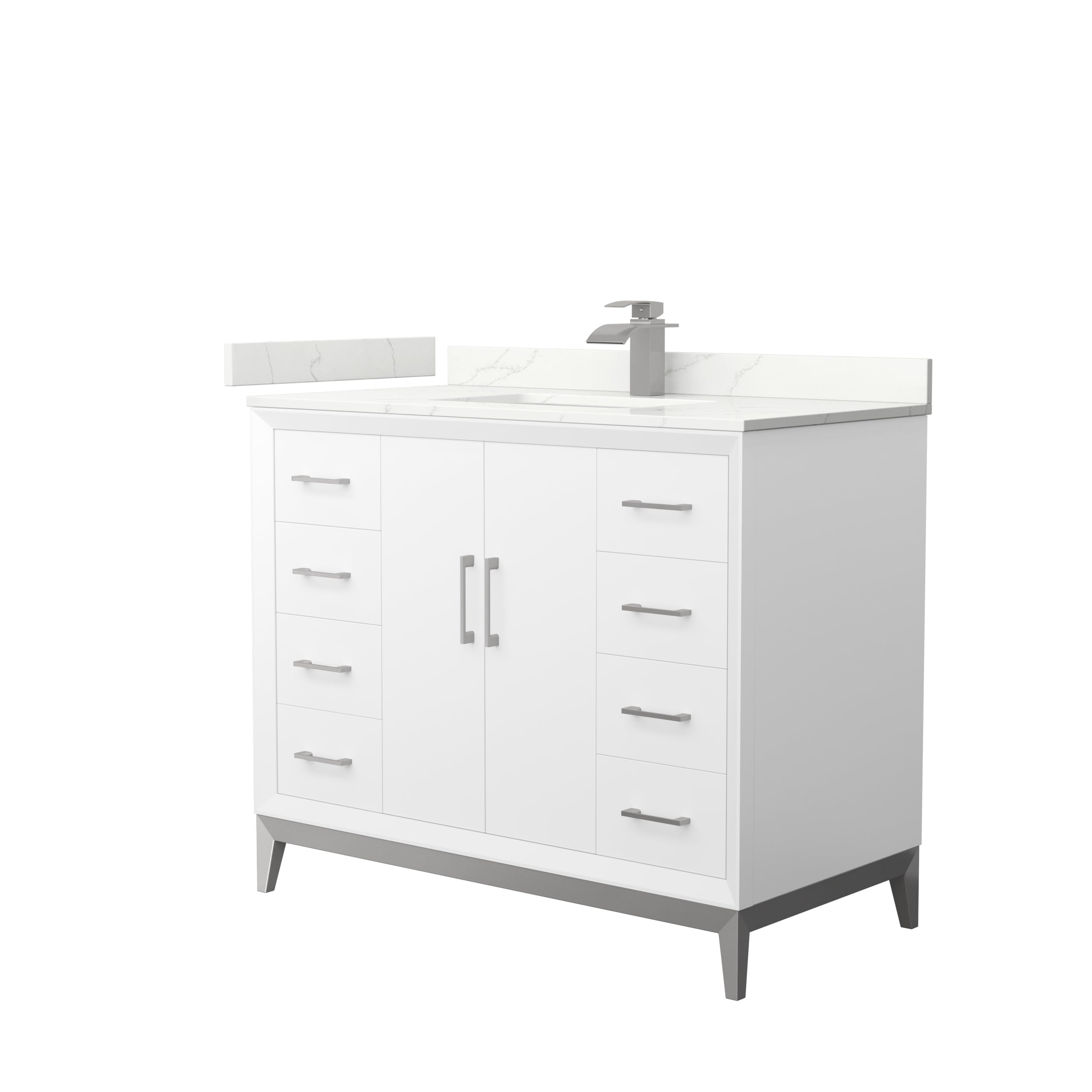 Amici 42-inch Single Vanity, Quartz Top