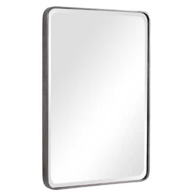 Uttermost Aramis 36" x 24" Contemporary Thin Framed Wall Mirror