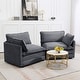 preview thumbnail 128 of 150, Corduroy Sectional Sofa with Removable Ottomans & Ultra-soft Cushions for Living Room & Bedroom