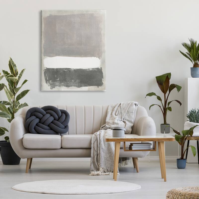 Stupell Abstract Neutral Tones Modern Blocked Shapes Canvas Wall Art, Design by Jennifer Paxton Parker