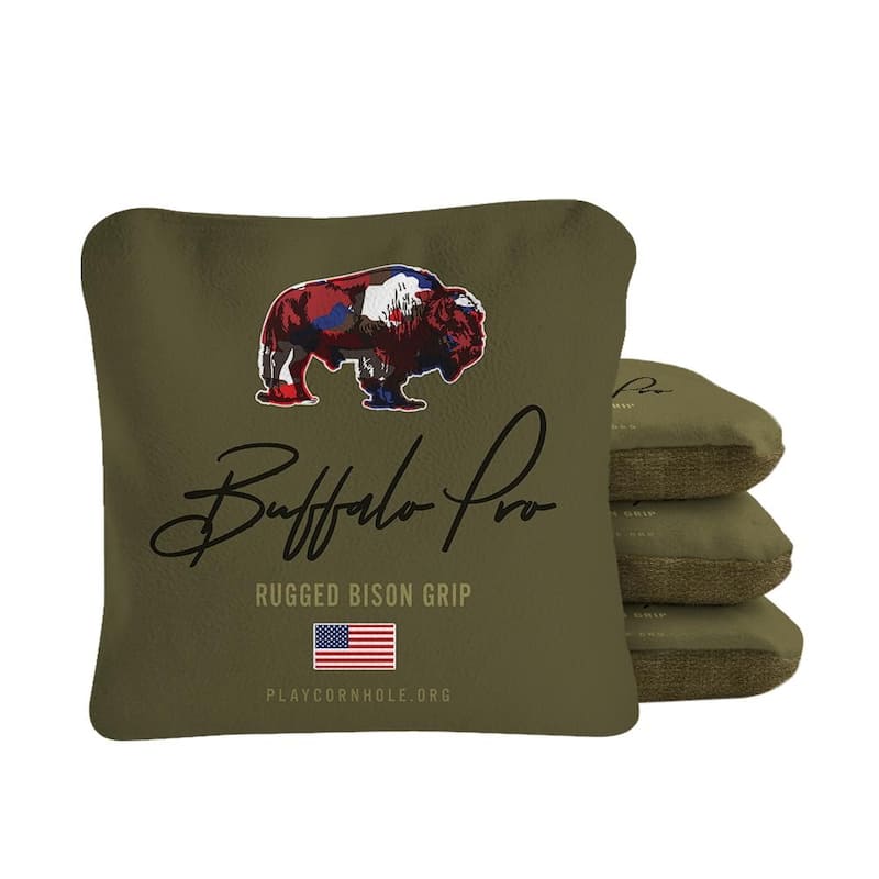 Buffalo Olive Dual Sided Cornhole Bags