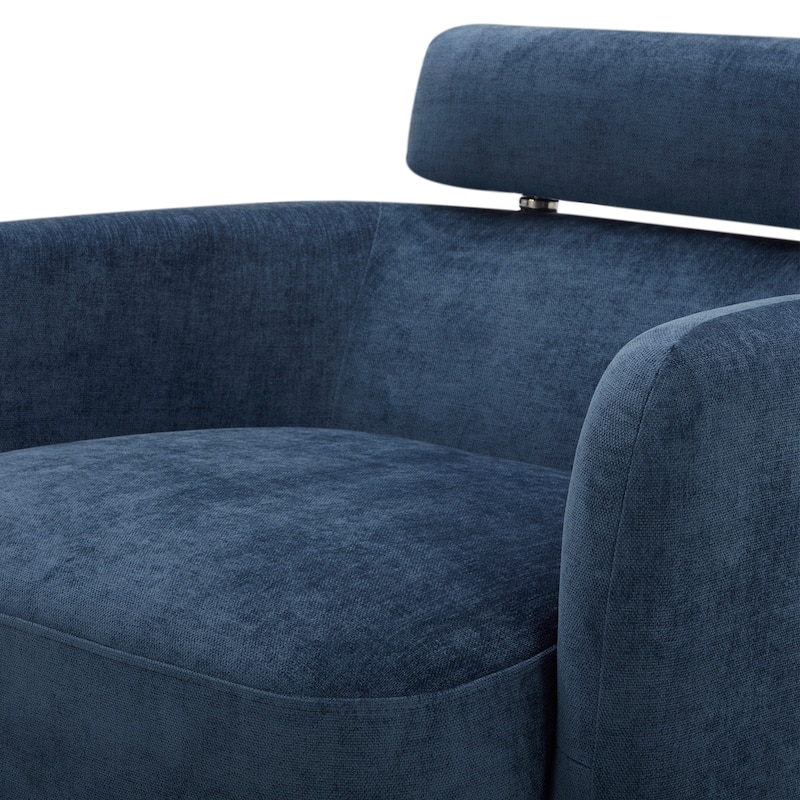 Spruce & Spring Ray Modern Swivel Accent Barrel Chairs