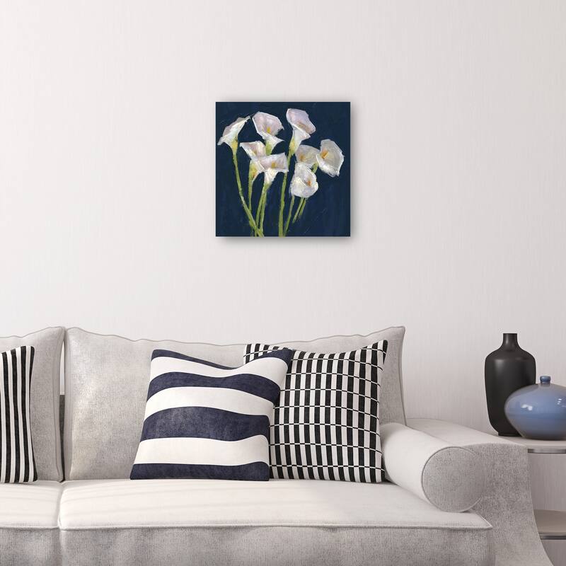 Callas on Blue By Studio Arts Canvas Art Print