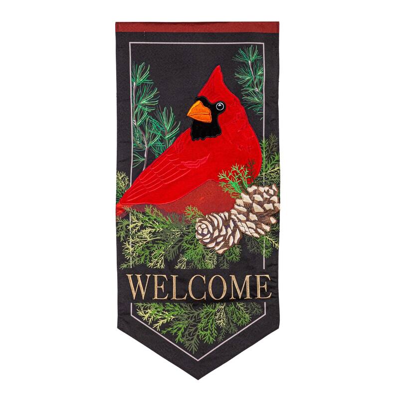 Cardinal and Evergreen Garden Flag - Multi - Color