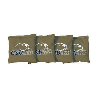 California State Monterey Bay Otters Gold Cornhole Bags