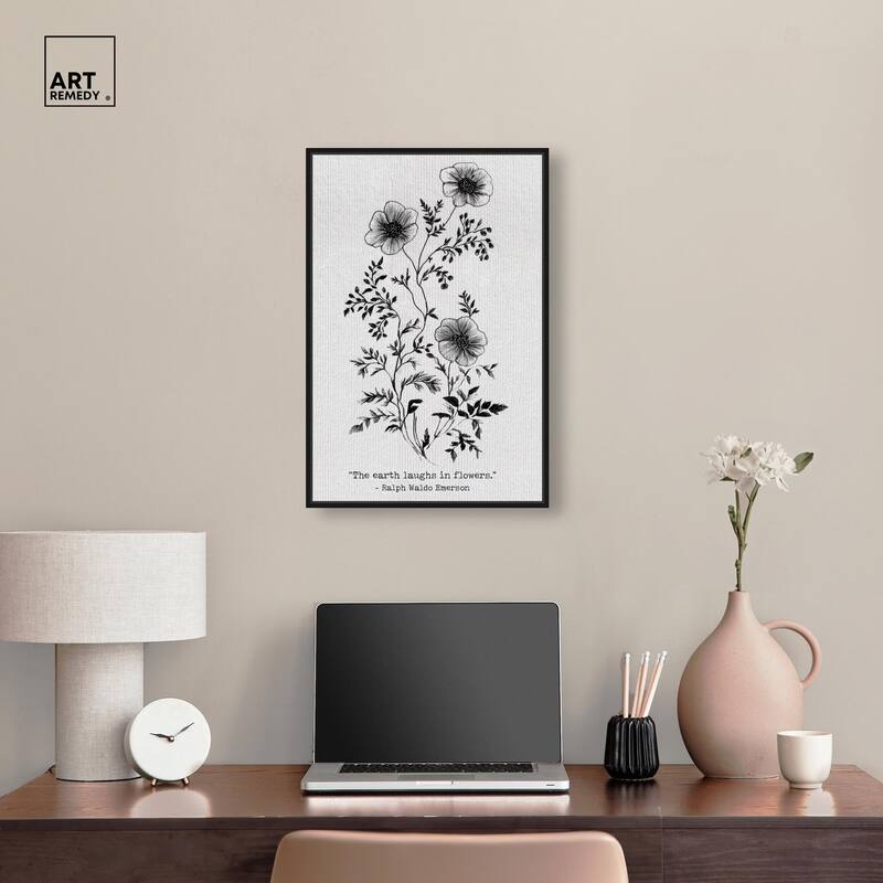 Earth Laughs in Flowers Canvas by Art Remedy