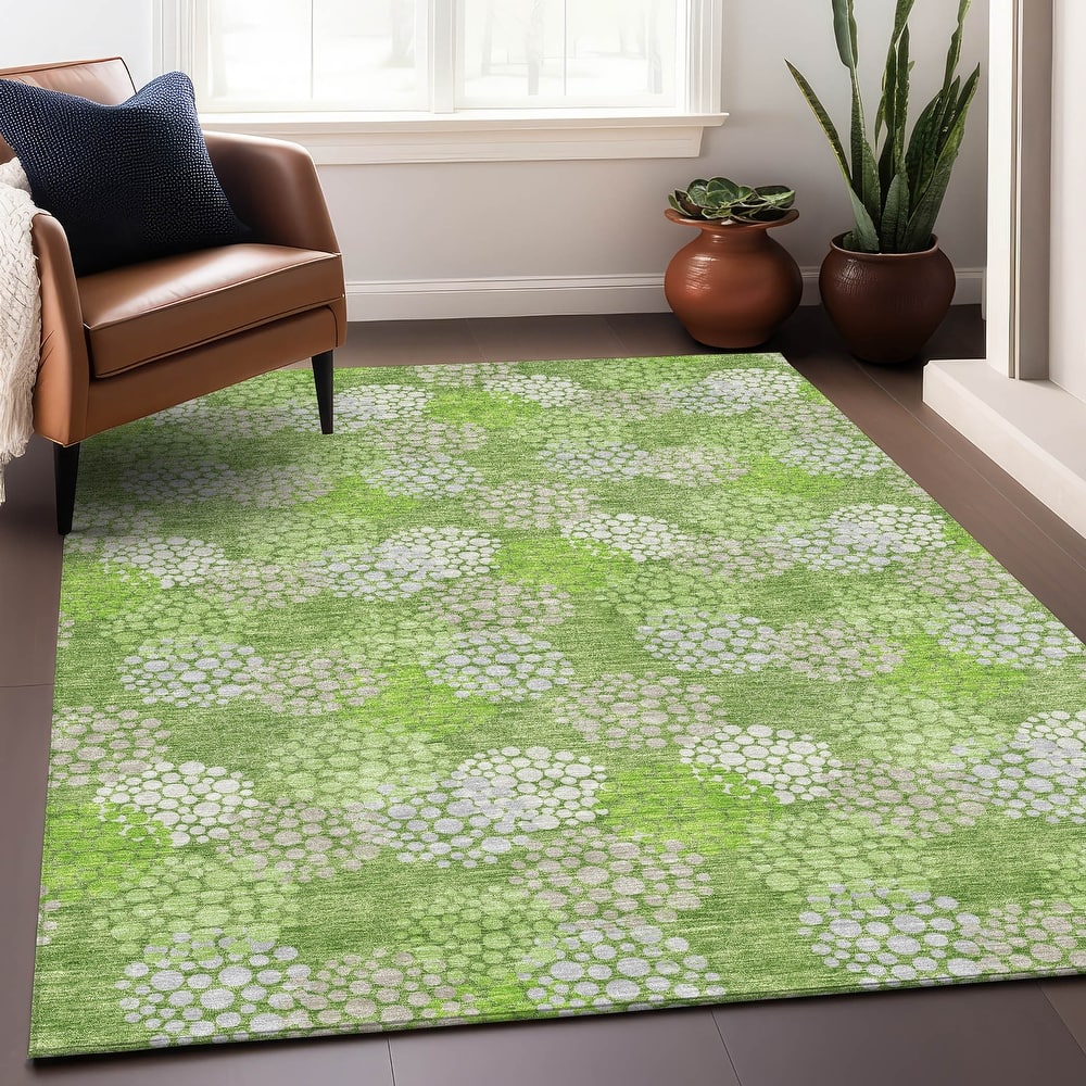 Premium Washable Super Soft Contemporary Clusters Mayfield Rug