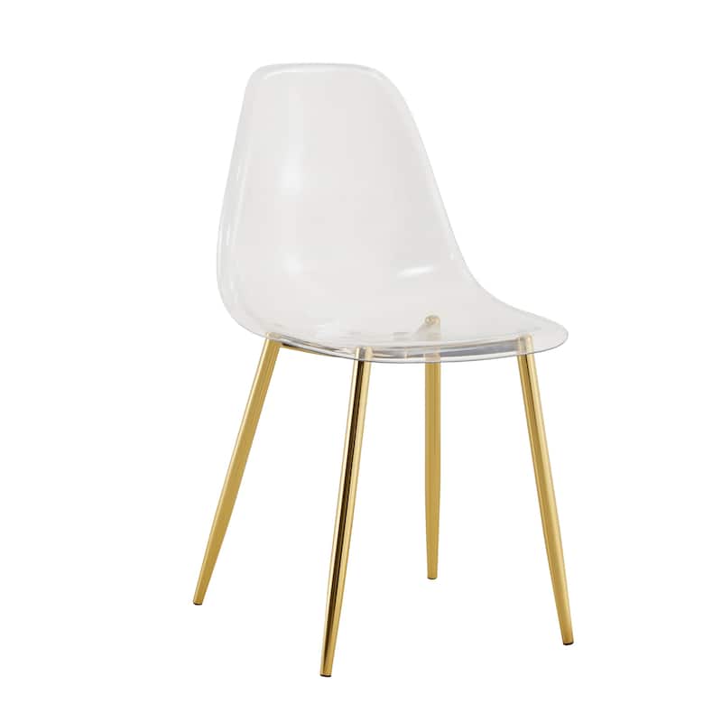 Stylish Ergonomic Dining Chair, Metal Legs