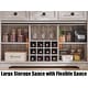 preview thumbnail 15 of 33, Farmhouse Bar Cabinet, Coffee/Wine Bar Cabinet w/Wine & Glass Rack