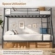 preview thumbnail 4 of 6, Twin Over Full Size Metal Bunk Bed for Adults Teens