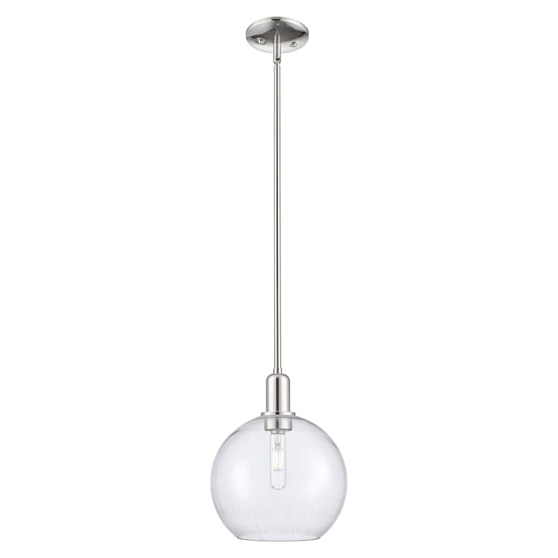 Innovations Lighting Endless Possibilities Arcadia - Athens - 1 Light 10" Stem Hung Mini Pendant - Polished Nickel/Seedy