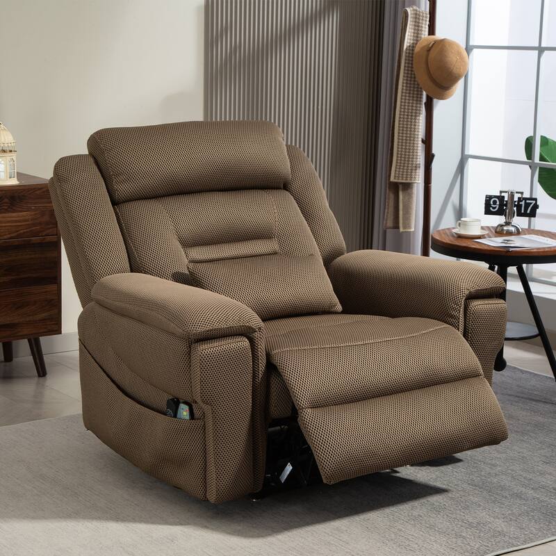 Flagship Dual Motor 28" W Oversized Power Lift Recliner Chair