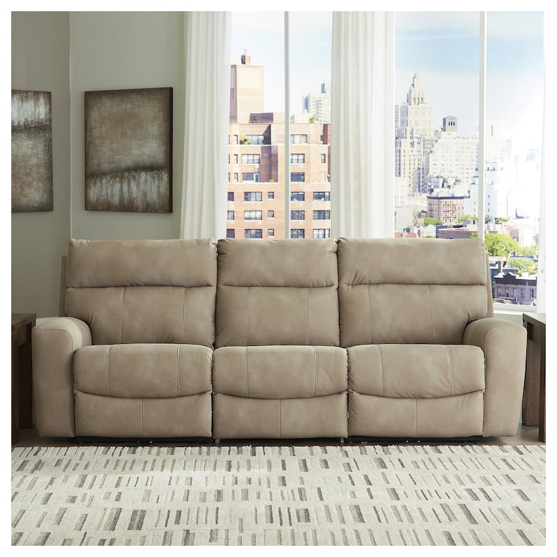 Signature Design by Ashley Next-Gen DuraPella 3-Piece Power Reclining Sectional Sofa - 105"W x 42"D x 42"H - Light Brown