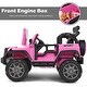 preview thumbnail 10 of 41, Costway 12V Kids Ride On Car 2 Seater Truck RC Electric Vehicles w/ - 48.5"X31.5"X31.5"