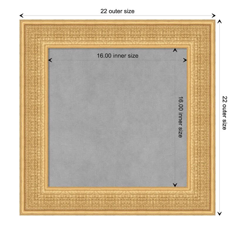 Amanti Art Trellis Gold Framed Magnetic Board - Board Size 16x16