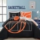 preview thumbnail 21 of 40, Lush Decor Basketball Game Quilt Set Full - Queen - Black
