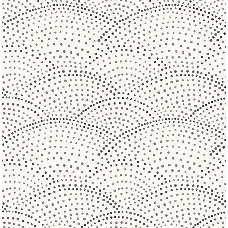 NuWallpaper Charcoal Danton Peel & Stick Wallpaper