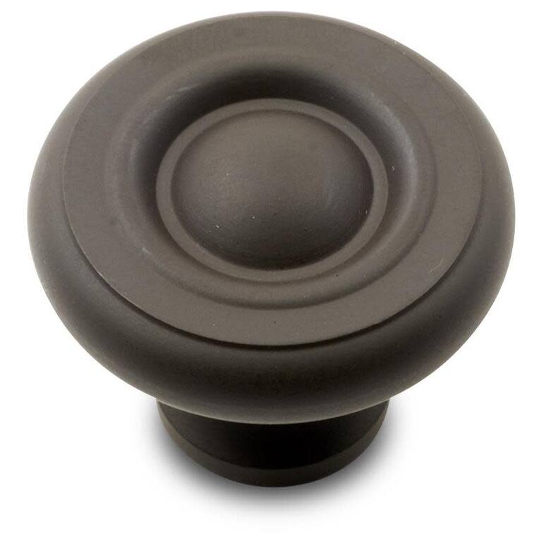 RK International CK 4244 Small Plain 1-1/4" Mushroom Cabinet Knob - Oil Rubbed Bronze