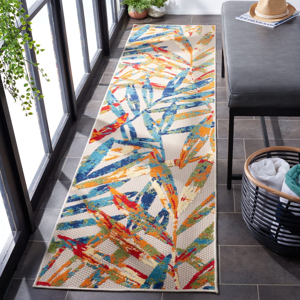 SAFAVIEH Cabana Frederique Indoor/ Outdoor Waterproof Patio Tropical Rug