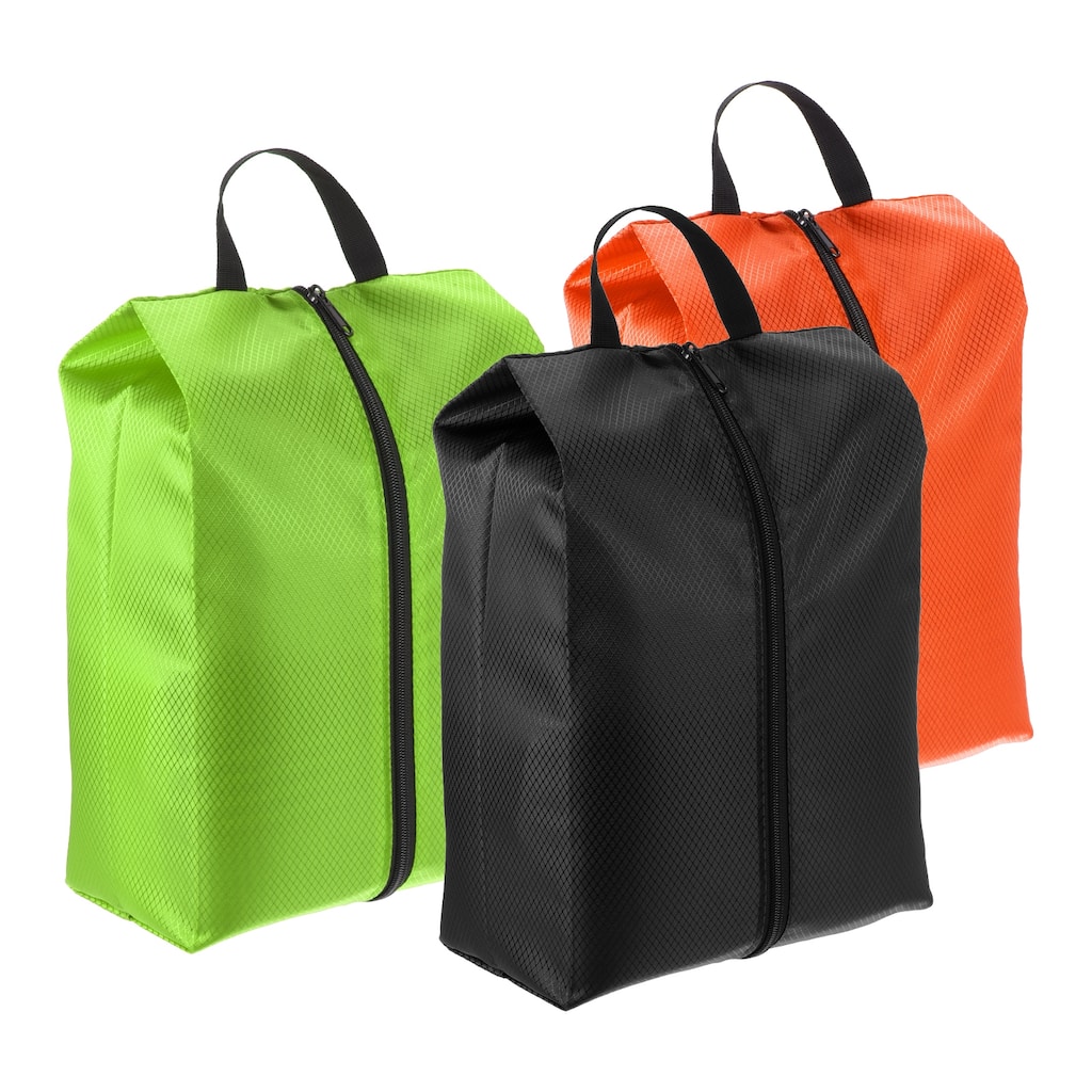 3pcs Shoe Bags for Travel, Portable Nylon Shoe Bag w Zipper Waterproof